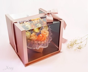 情人節首選 金莎 愛心花禮盒(綜)，七夕/情人節禮物/香皂花/乾燥花/婚禮小物/擺飾/浪漫/送禮，X射線【Y030004】