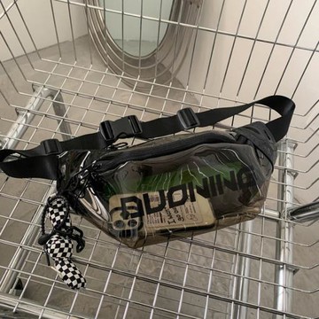 胸包男女個性透明包街頭潮牌斜挎包ins潮小包夏季男生腰包單肩包