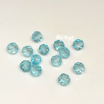 【御金坊手作材料】鑽切托帕石 托帕石散珠 托帕 托帕石手珠 水晶 天然水晶 散珠 DIY材料