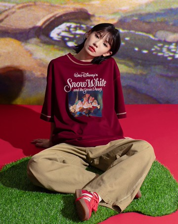 迪士尼系列 Heigh-Ho小矮人抗菌寬鬆T恤