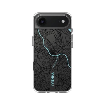 iPhone Air Clear Case（相機按鈕） 透明 - JOCR - Vienna (Black Logo)
