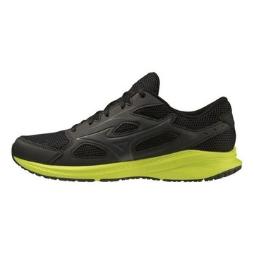 Mizuno Maximizer 26 男 慢跑鞋 運動 步行 基本款 一般型 寬楦 黑 黃綠 [K1GA240006]