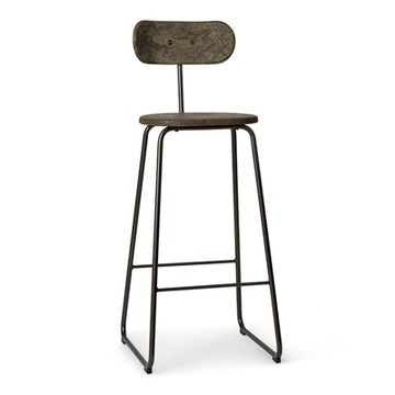 Earth 大地吧檯椅（黑灰、74 公分）