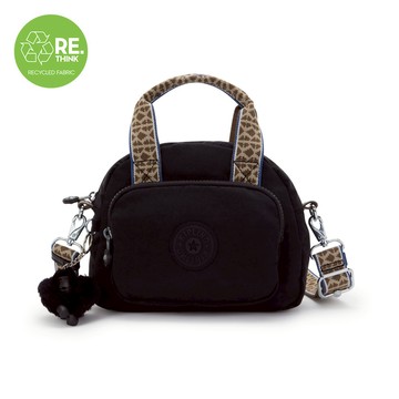 (網路獨家款)經典老花背帶輕巧手提斜背兩用包-DEFEA MINI