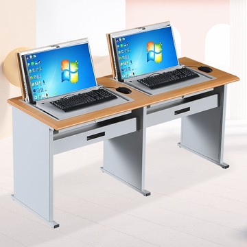 免運/可開票 工廠直銷 超低價 翻轉電腦桌單人雙人定制隱藏式多功能培訓教室機房電腦桌 出貨快CH8827