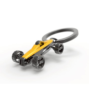 【Simple Zone】Metalmorphose 黃色四驅車鑰匙圈