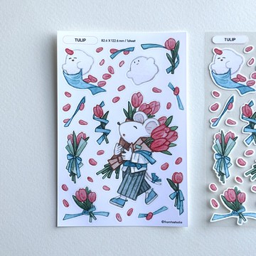 鬱金香封印貼紙