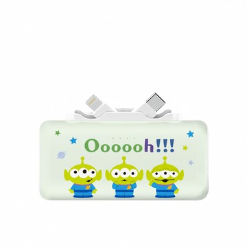 【正版授權】迪士尼 Type-C + Lightning雙頭口袋充行動電源 5000mAh