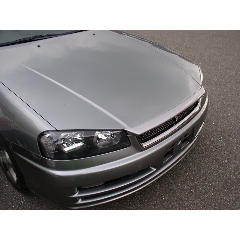 R34スカイライン☆純正ボンネット&URASリップ☆ベイサイドブルー