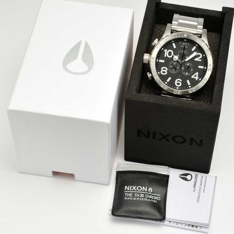 新品未使用》ニクソン NIXON 腕時計 クロノグラフ A083-000 シルバー ...