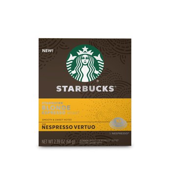 Starbucks Nespresso Vertuo Capsules Espresso Blonde Roast 10 Capsules