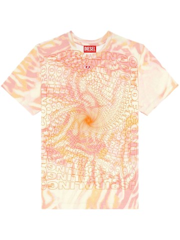 Diesel - T-Regs-N6 cotton T-shirt - women - Cotton - XS - Pink