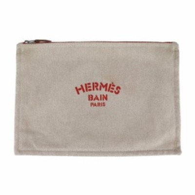 未使用】エルメス HERMES ポーチ クラッチバッグ アズュール-