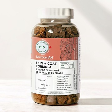 【MicrocynAH 麥高臣】益健毛 皮毛保健 狗狗愛吃的零食 幫助維持毛髮柔軟亮麗 Omega-3 維持健康光澤 皮膚與毛髮健康