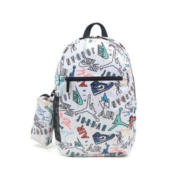 Nike 後背包 Jordan Jumpman 滿版圖騰 可調背帶 雙肩包 背包 包包 JD2433038GS-002