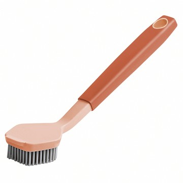 長柄不沾鍋橡膠清潔刷 27 x 6 x 3cm  橙色  1支