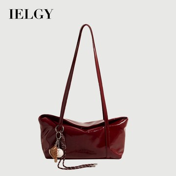 IELGY  韓版小眾腋下包 潮復古手提通勤簡約大容量斜背包
