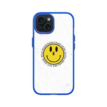 iPhone 15 Clear 激光藍 - KID - 黃色笑臉
