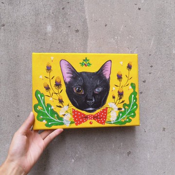 Manyu 手繪 寵物插畫 無框20x30cm 訂製禮物【客製】