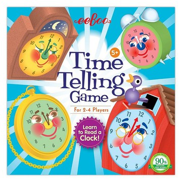 eeBoo 桌遊轉盤遊戲 - Time Telling Game 時間遊戲