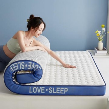 新款針織乳膠記憶綿榻榻米鋪底學生宿舍床墊家用臥室床褥墊床護墊