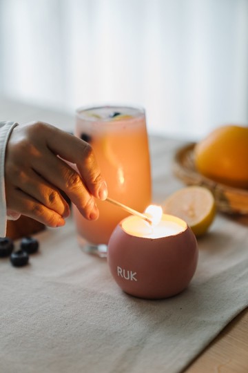 NO.17 夏日微醺系列-粉色桑格利亞-蜜糖粉/香氛精油蠟燭/