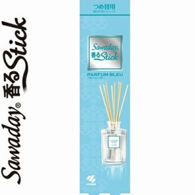 サワデー香るスティック パルファム･ブルー つけかえ/付け替え 70mL ＊小林製薬 サワデー 芳香剤 消臭剤 部屋用 置き型 詰替え