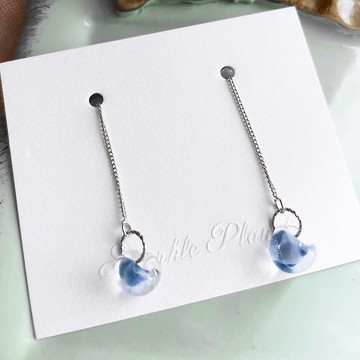 /幾何色彩-美國淚珠耳環 / 長版