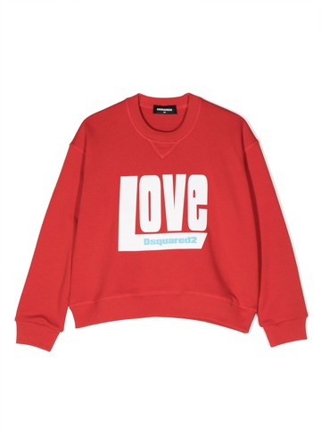 Dsquared2 Kids - slogan-print cotton sweatshirt - kids - Cotton - 10 yrs