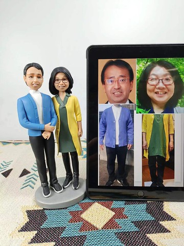 客制化人物公仔 結婚 周年紀念 禮物 訂制 3D人偶 人像畫 似顏繪