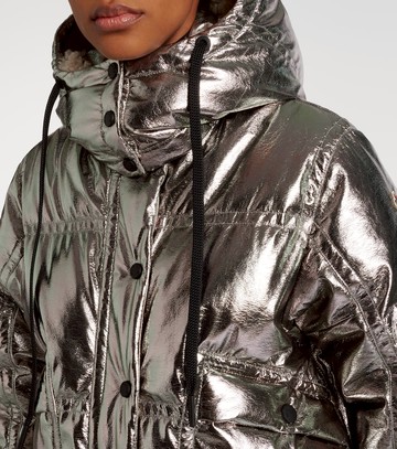 Moncler Grenoble Calaque metallic-effect down ski jacket