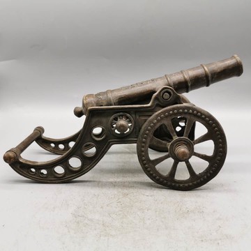 銅大炮擺件家居辦公室裝飾店鋪開業禮品純銅一炮而紅神炮模型擺件