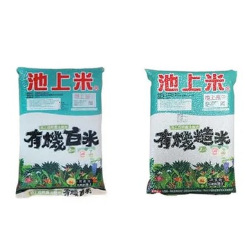 池上多力有機白米2公斤+池上多力有機糙米2公斤【完美健康組合】