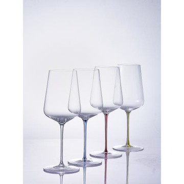 羅派高端手工波爾多紅酒杯高腳彩桿勃艮第酒杯 便攜旅行盒單只2只