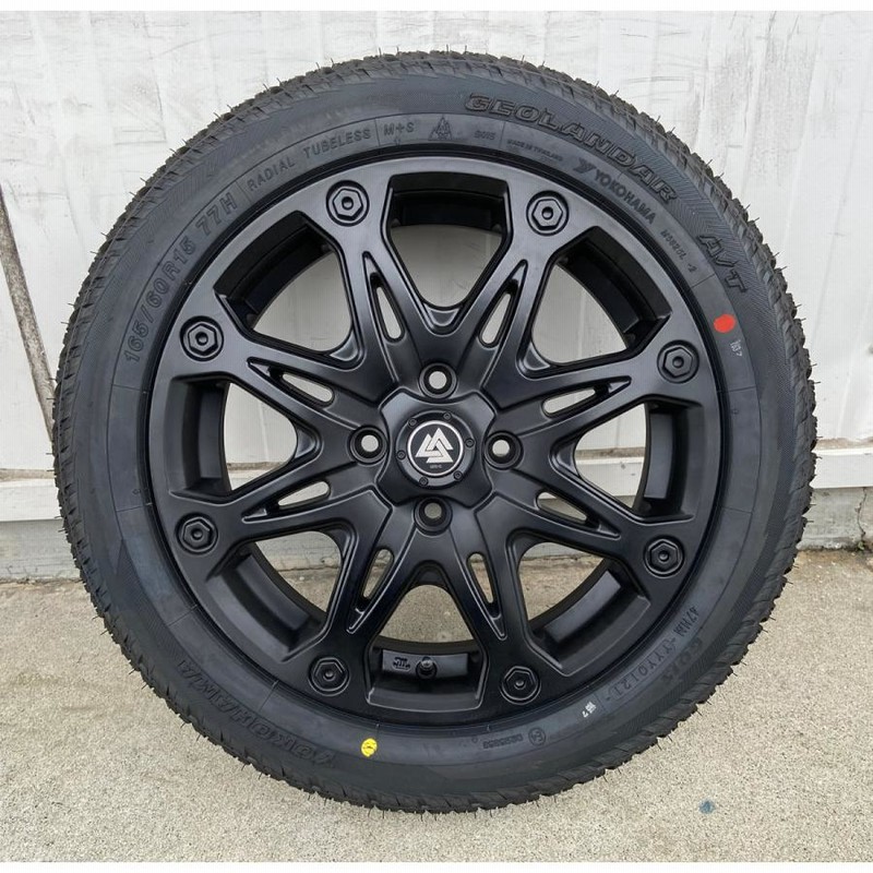 ハイゼット 軽トラ タイヤホイール マットブラック 15インチ MUD