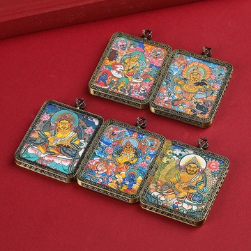 台灣出貨🔥吊墜 佛牌吊墜 唐卡吊墜 黃財神吊墜 五爺吊墜 男女吊墜 掛墜 唐卡畫 祈福吊墜 招財吊墜 開運吊墜 轉運吊墜