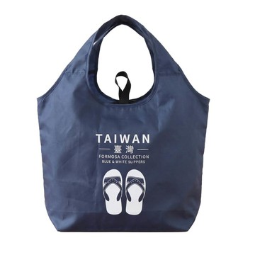 TAIWAN印象折疊保溫袋 46x34cm 藍