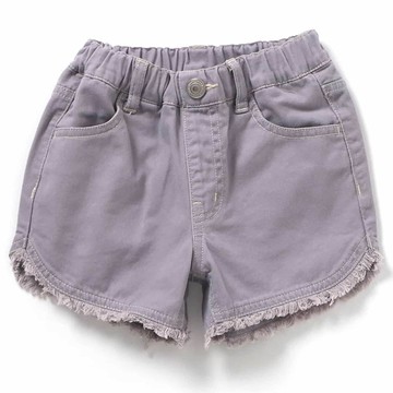 日本 apres les cours - 夏日必備清爽流蘇短褲-薰衣草紫