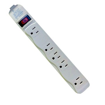 15尺6座1開關3孔電腦延長線~過載斷電
