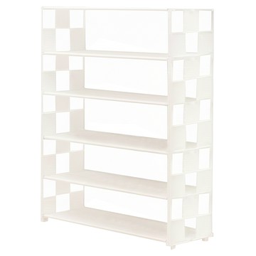 京太陽 5層簡約款網格鞋櫃  白色  1個