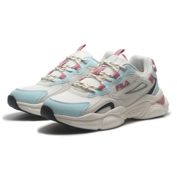 FILA 休閒鞋 GOTHIC 白藍粉 拼接 復古 運動 老爹鞋 女 5J306Y132