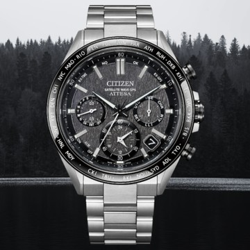 CITIZEN星辰 Gents系列 CC4058-67X GPS衛星對時鈦金屬光動能潮流腕錶 黑面 44.6mm