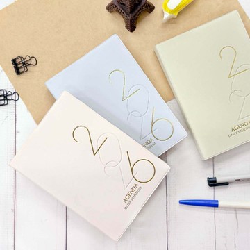 四季SEASON 2026年 方格日誌 50K(一日一頁)-粉/藍/綠