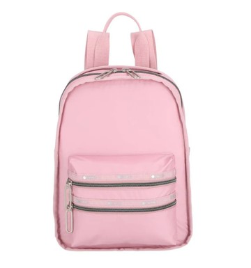 【LESPORTSAC】小型多功能後背包 - 柔霧藕紫