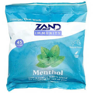 Zand, 機體防御™，薄荷醇錠劑，45 粒