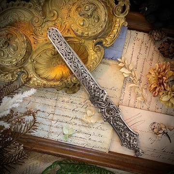 法國 Belle Époque 時期 新文藝復興 洛可可風格 碳鋼鍍銀拆信刀
