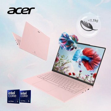 ACER Swift Air 14吋效能筆電 粉(Ultra7-155H/32G/512G/W11/SFA14-71M-72Q2)