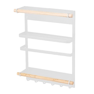 鐵藝磁吸冰箱架多層 小號  白色  24.5 x 34 x 6cm  1個