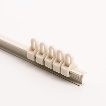 超薄窗簾軌道滑軌飄窗u型內開窗滑輪單滑道靜音隱形彎軌可彎頂裝