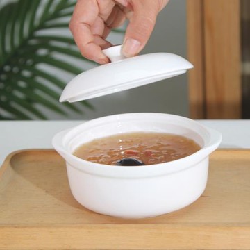 燉盅隔水燉家用陶瓷帶蓋內膽蒸蛋盅白色迷你燕窩魚翅雞蛋糕煲湯